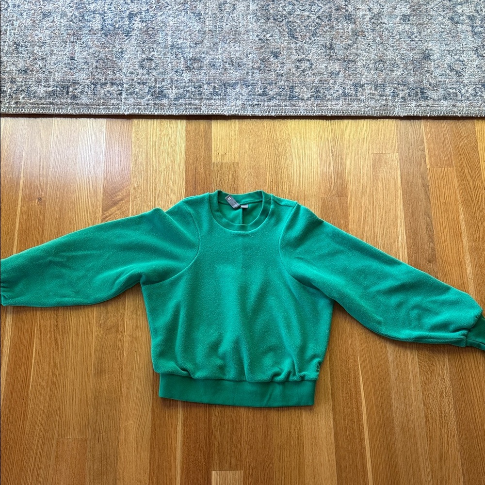 Sweaty Betty Vibrant Green Crew Neck Sweater